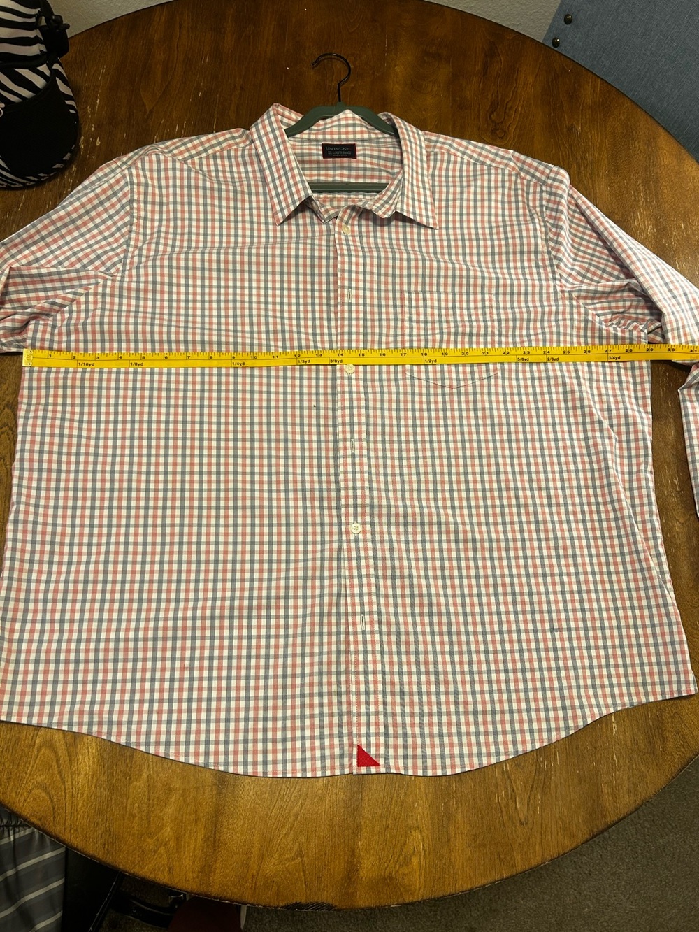 Untuckit Men's Long-Sleeve Check Button-Up Shirt - Blue & Red Plaid sports